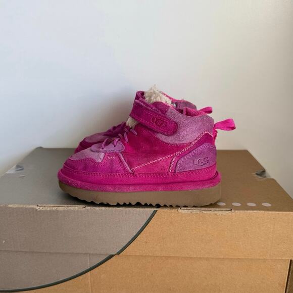 UGG Highland Hi Heritage Pink Toddler Boots - Sz 8 C - Picture 2 of 12